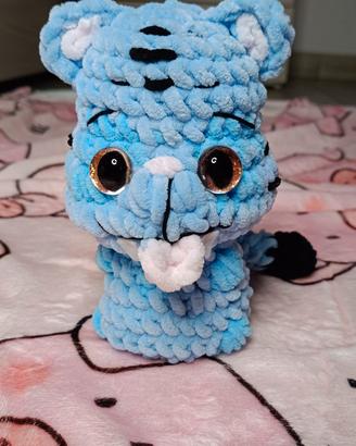 Tigre Blu Amigurumi Derpy Tiger