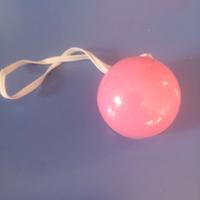 Naso da clown rosa con luce LED