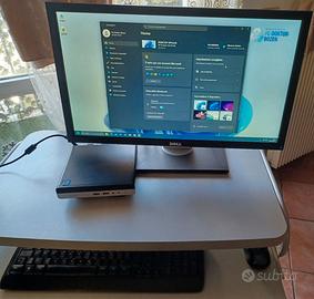HP Mini ram12gb ssd 1tb W.11 pro+ Monitor 24”altro