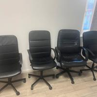 Sedie da ufficio nere con ruote – 30€ /CAD.