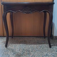 Antico tavolino da gioco dell'800 