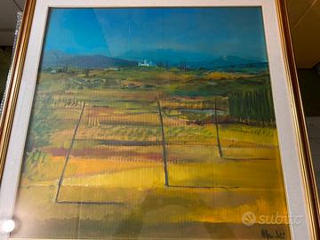 QUADRO VEDUTA CAMPAGNA VERONESE