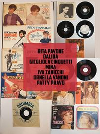 Lotto 45 giri – 19 Vinili – Cantanti Italiane