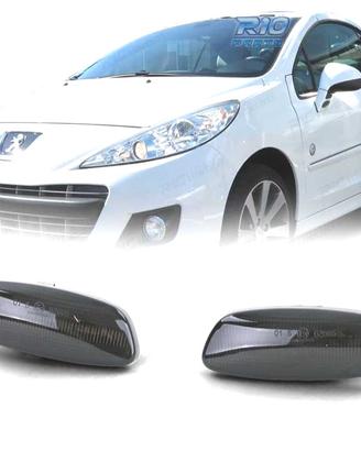 FRECCIE SPECCHIO PER PEUGEOT CITROEN LED NERO FUMÈ