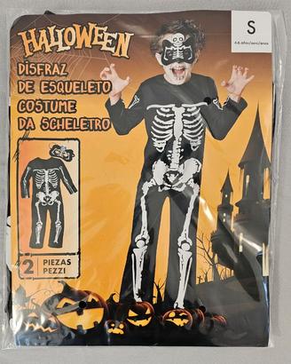Vestito carnevale scheletro