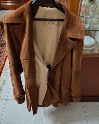 Cappotto in camoscio Scamosciato