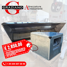 CAPPA ASPIRANTE da 360x110x50h completa di MOTORE