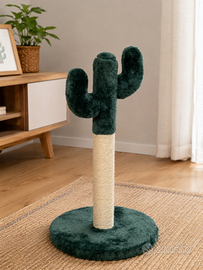 Tiragraffi gatto design cactus in sisal