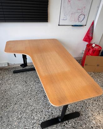 Scrivania a “L” destra 160x110 + sedia