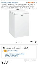 Congelatore pozzetto whirpool