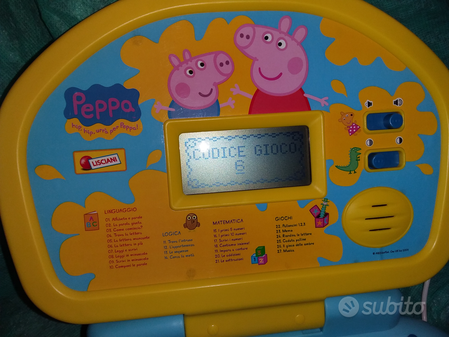 Computerino Peppa Pig per bambini da 3 a 6 anni - Annunci Milano