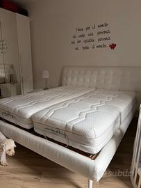 Letto  Dorelan con rete elettrica + 2 materassi