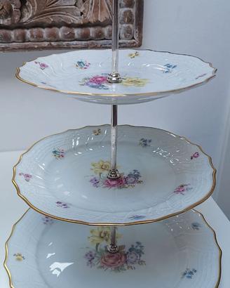 Alzatina Vintage 3 Livelli Ceramica Hutschenreuthe