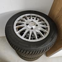 Cerchi lega 15 185 65 R15 gomme Inverno Hankook 22