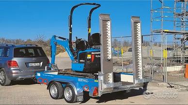 Rimorchio trasporto escavatori e trattori