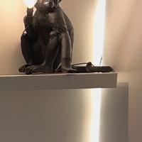 Lampada seletti scimmia nera seduta monkey sitting