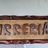 INSEGNA BIRRERIA IN LEGNO VINTAGE BIRRA MODERNARIA