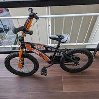 Bicicletta 12" BMX Dino Bikes Nero/Arancio