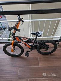 Bicicletta 12" BMX Dino Bikes Nero/Arancio