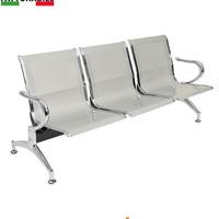 Panca per sala dattesa 3 posti in acciaioSilver
