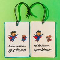 Profumatore auto  rettangolare feltro per il papà