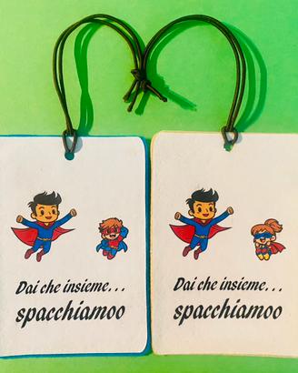 Profumatore auto  rettangolare feltro per il papà