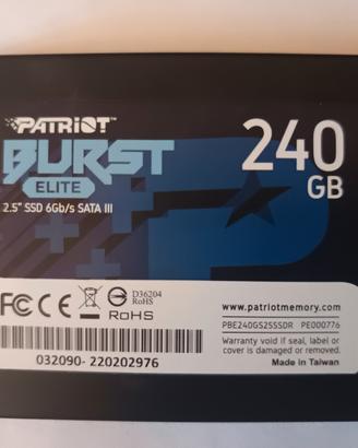 Hard Disk Patriot Burst Elite 240 GB SSD 2,5"