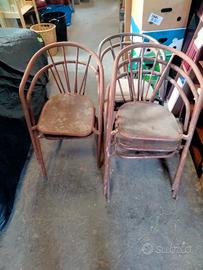 7 SEDIE DA BAR ORIGINALI