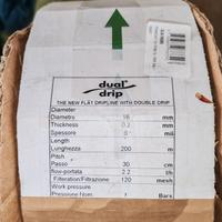 Tubo irrigazione manichetta 200 mt 16 mm passo 30