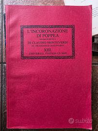 Spartito- L'Incoronazione di Poppea Monteverdi UE