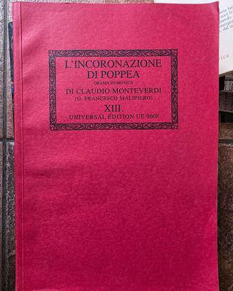 Spartito- L'Incoronazione di Poppea Monteverdi UE