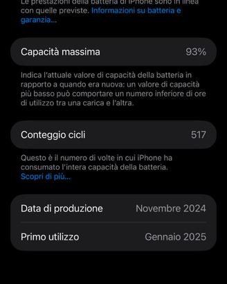 iphone 16 pro max bianco perfetto - 93% batteria
