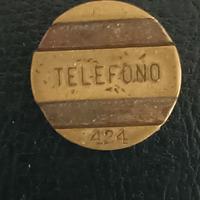 Gettone Telefonico Mod. O.B. Raro serie 424 ottone