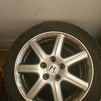 4 cerchi Honda civic gommati 90% 4 stagioni