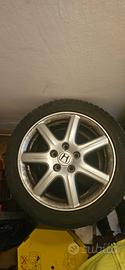4 cerchi Honda civic gommati 90% 4 stagioni