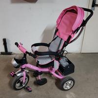 Triciclo Bambina Bimba rosa bici bicicletta