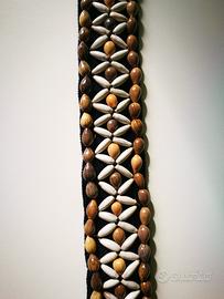 Cintura etnica marrone bianca e nera