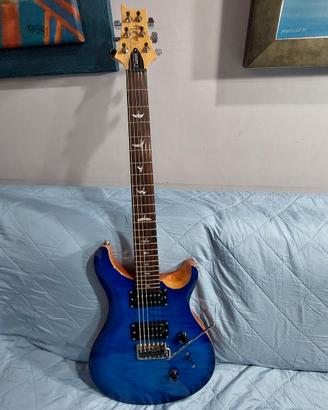 PRS se custom faded blue