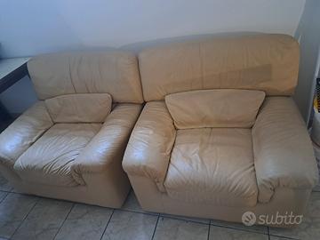 poltrone in pelle vintage