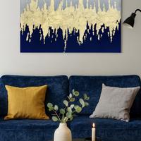 Quadro astratto moderno dipinto su tela