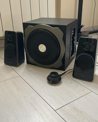 Impianto audio subwoofer trust 2.1