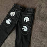 Jeans Neri Straight Fit Taglia M Design Esclusivo