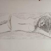 Ritratto. Litografia di Xavier Bueno