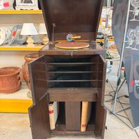 Mobile legno grammofono a molla