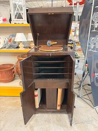 Mobile legno grammofono a molla
