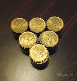 10 lire spighe e 20 lire quercia dal 1951 al 1988