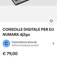 console per DJ Numark 