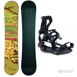 SET SNOWBOARD 150 E ATTACCHI RAPIDI RAGE S o M