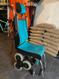 Montascale Scoiattolo a ruote con poltrona