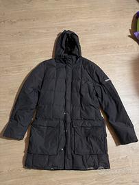 Woolrich Blizzard Parka – Marrone scuro / grigio